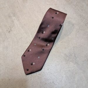 Etienne Aigner Rich Brown Geometric Men's Tie